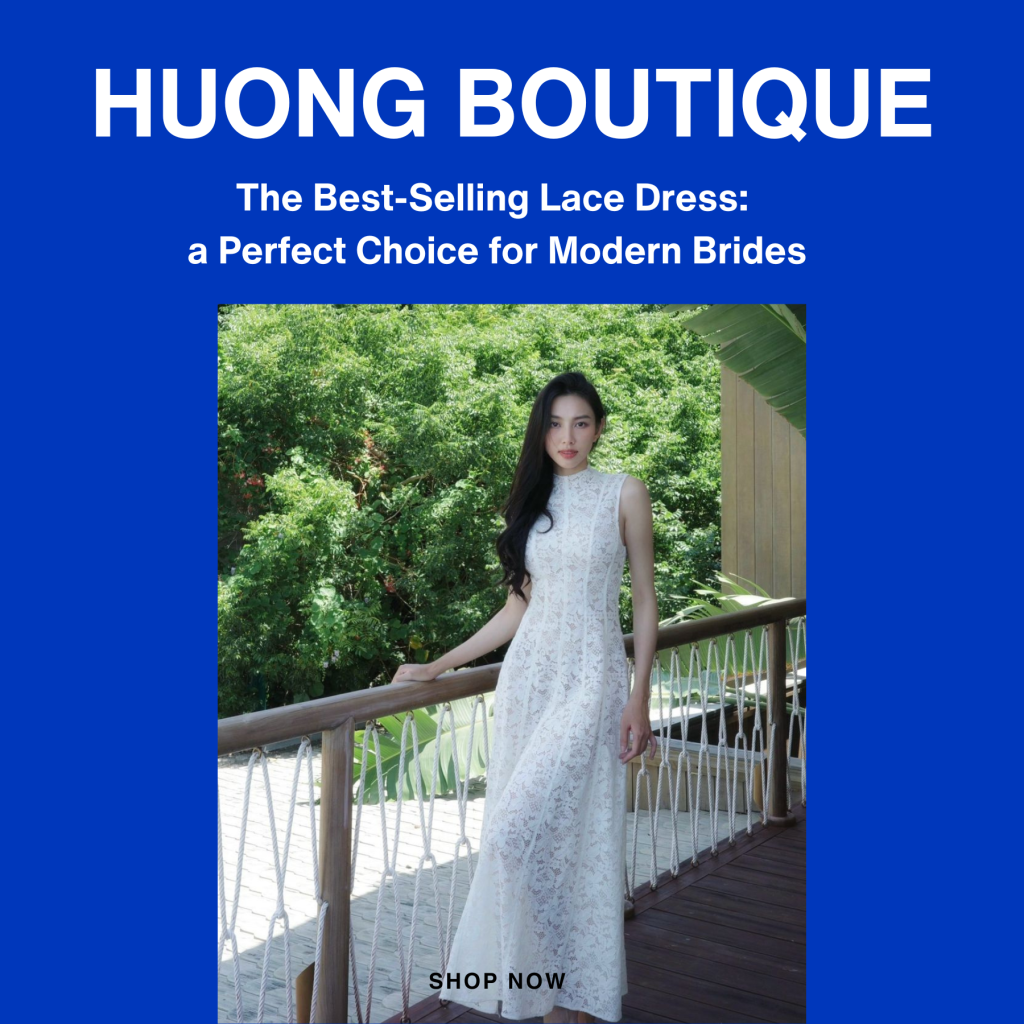 HUONG Boutique The best-selling lace dress: a perfect choice for modern brides