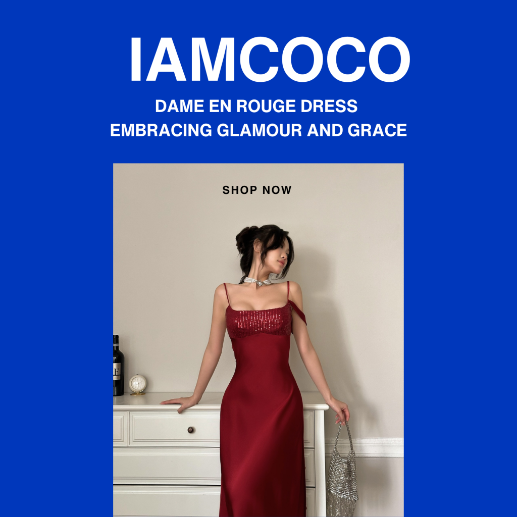 IAMCOCO Dame En Rouge Dress – Embracing Glamour and Grace