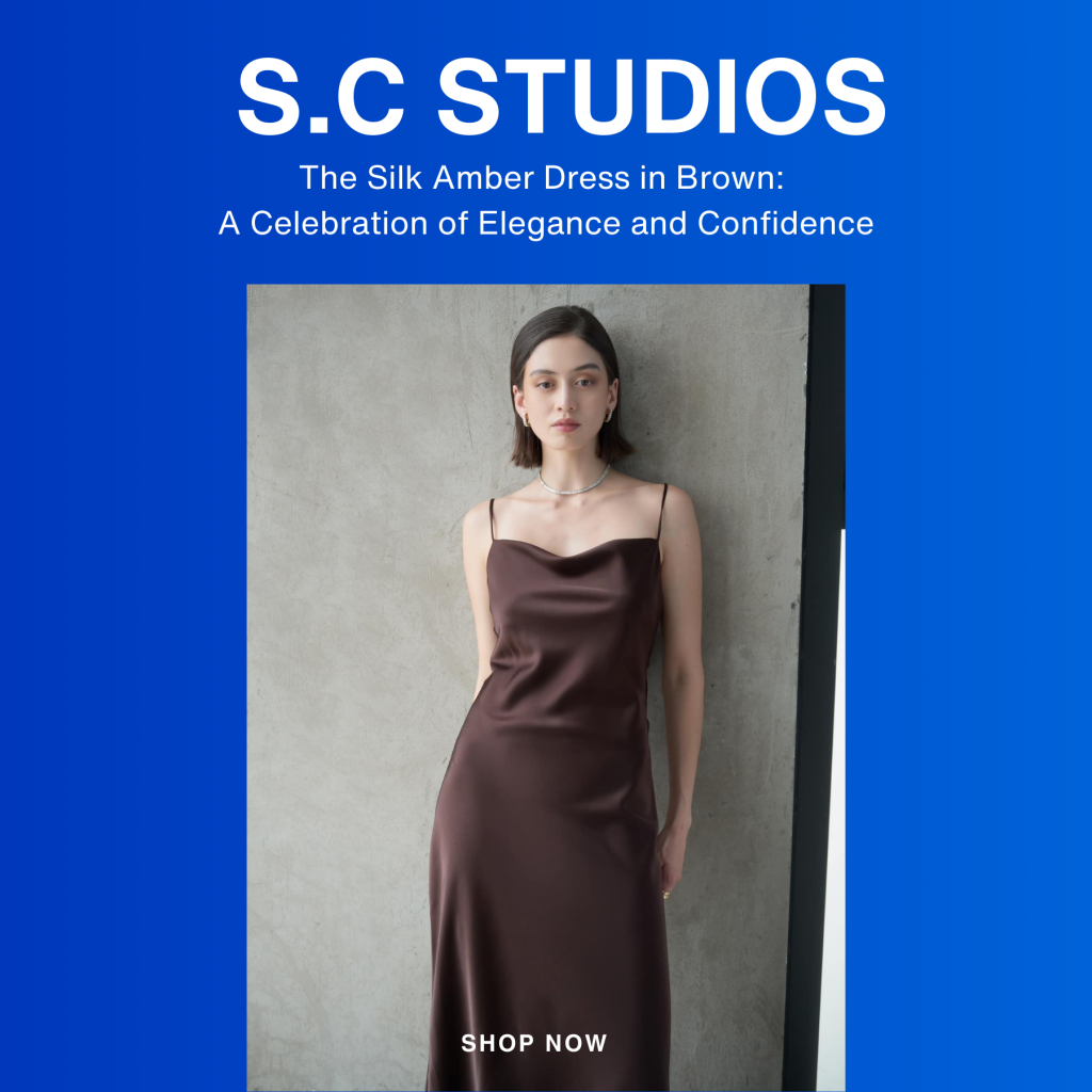 The Silk Amber Dress in Brown: A Celebration of Elegance and Confidence