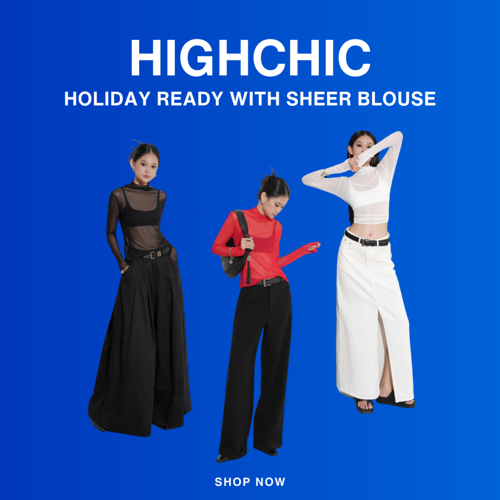 Highchic’s Sheer Blouse: A Perfect Statement Piece for the Festive Season