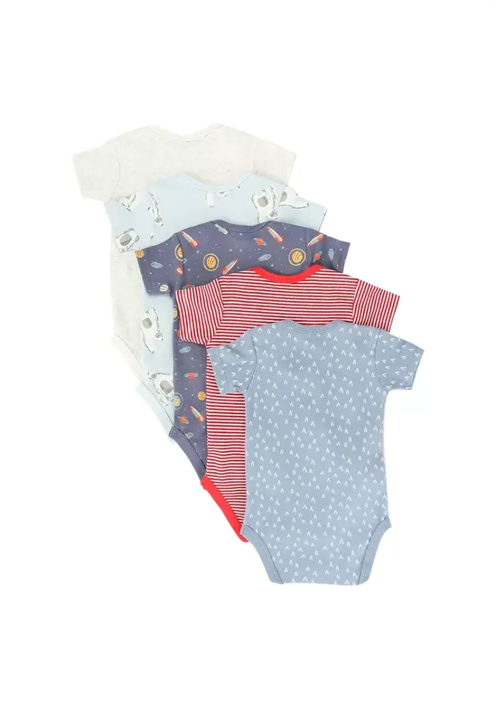 5-Pack Short Sleeve Bodysuit