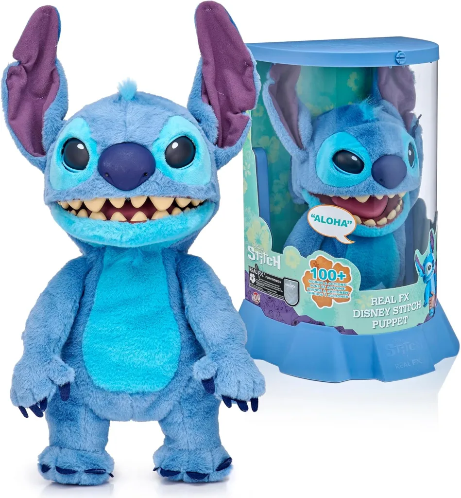 RealFX Disney Stitch Plush from Lilo & Stitch- 18″ Animatronic Plush