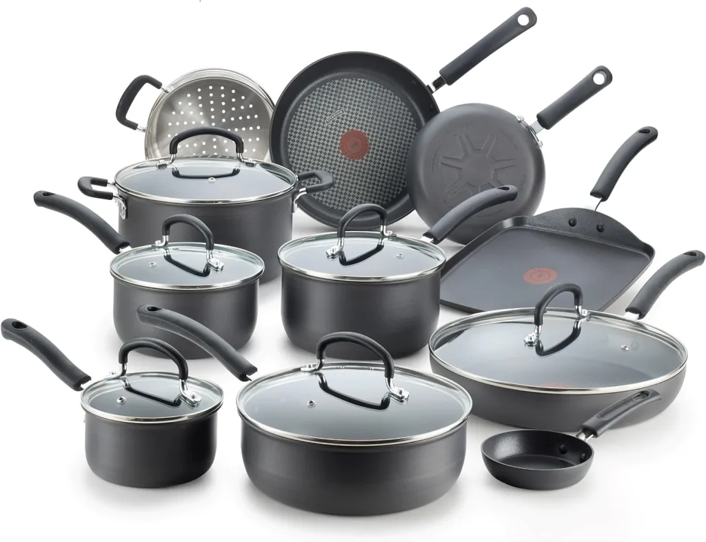 Ultimate Hard Anodized Nonstick Cookware Set 17 Piece