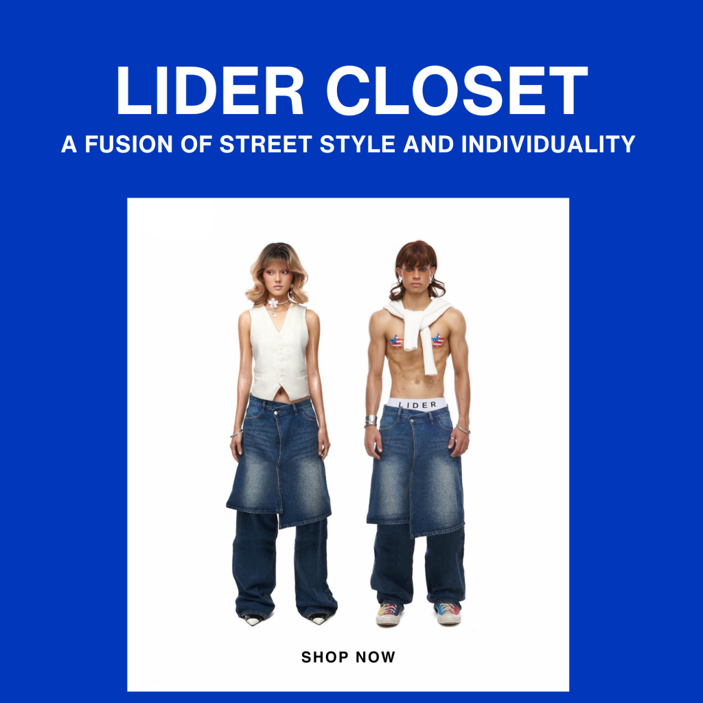 Layered Kilt Jeans by LIDER: A Fusion of Street Style and Individuality
