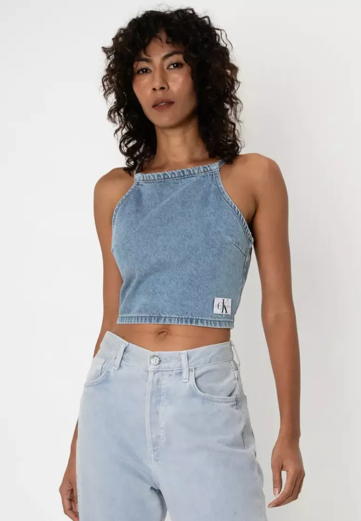 Tie Detail Short Top – CK Jeans