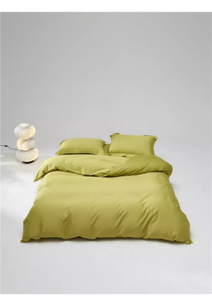 four-piece set – 100% cotton plain 100 thread count cotton skin-friendly bed sheet set