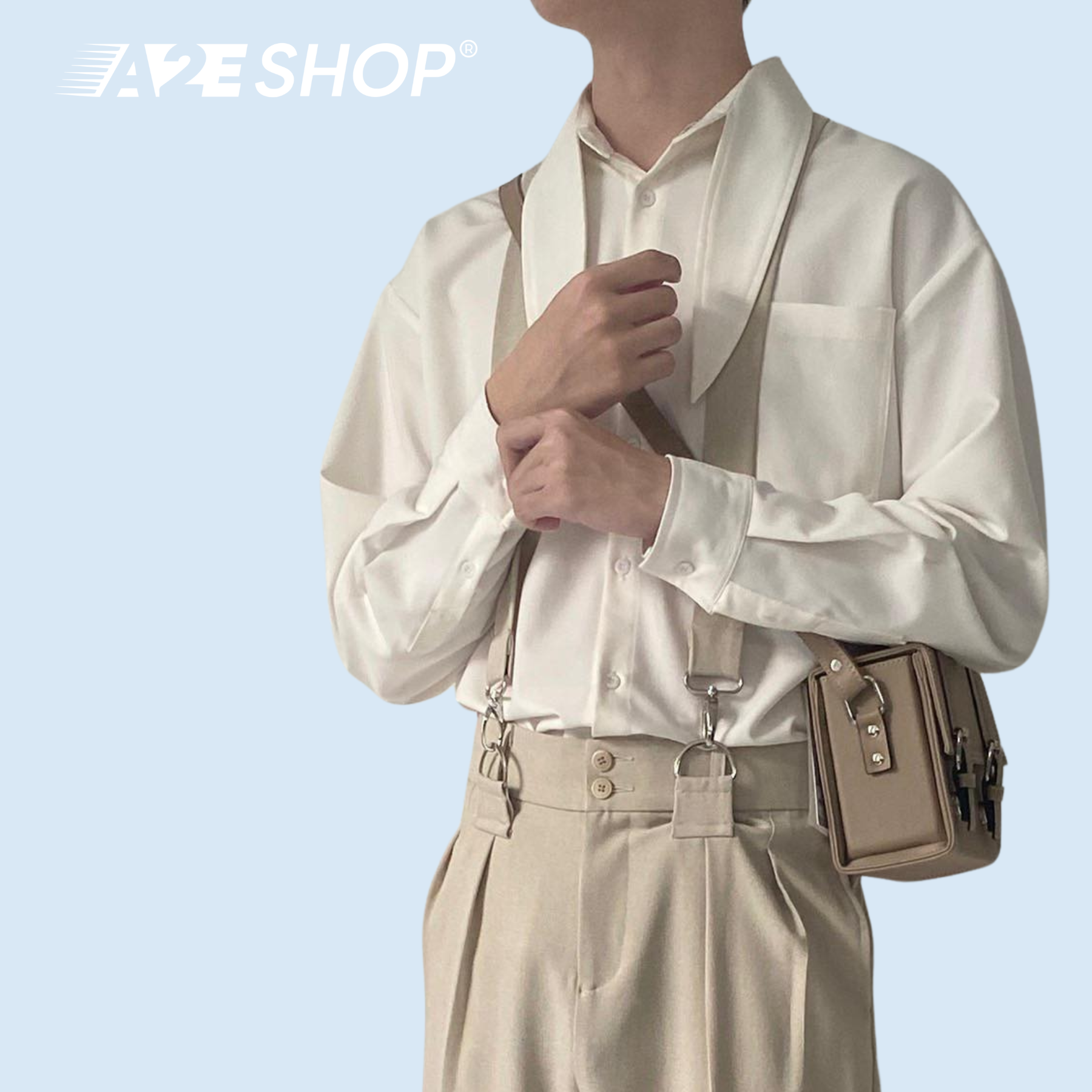 Rabbit White Shirt x Clown Beige Pants: The Ultimate First Date Outfit