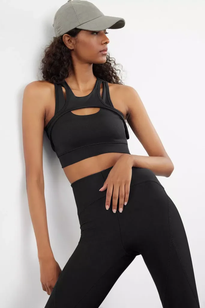 Cut-Out Support Sports Bra