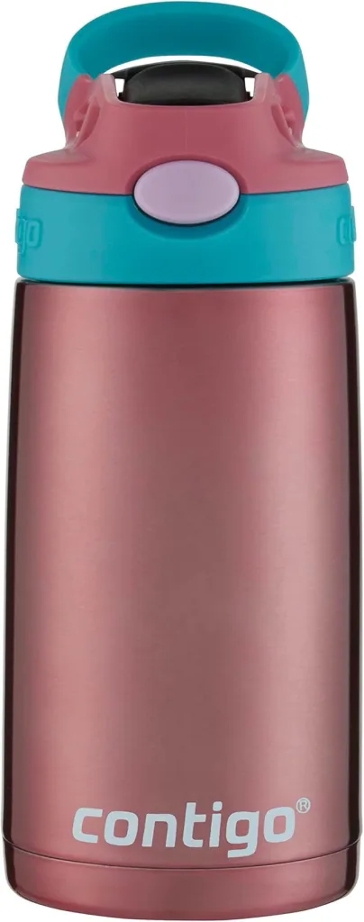 Kids Straw Stainless Steel Water Bottle with AUTOSPOUT Lid 13oz Punch