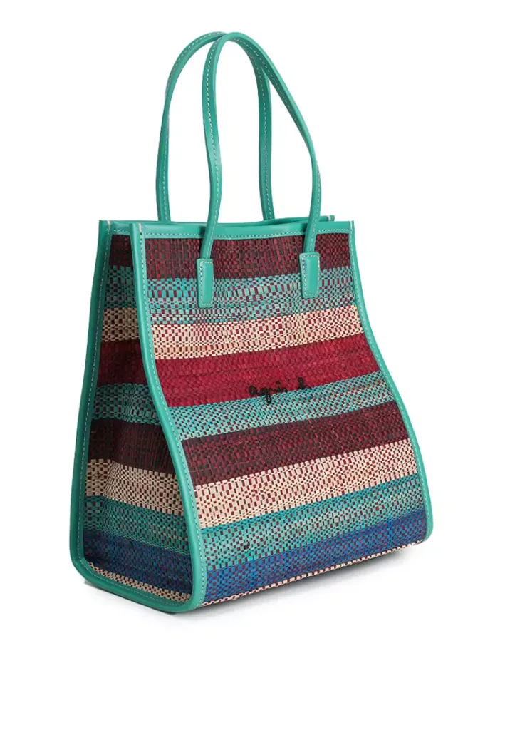Raffia Small Tote Bag