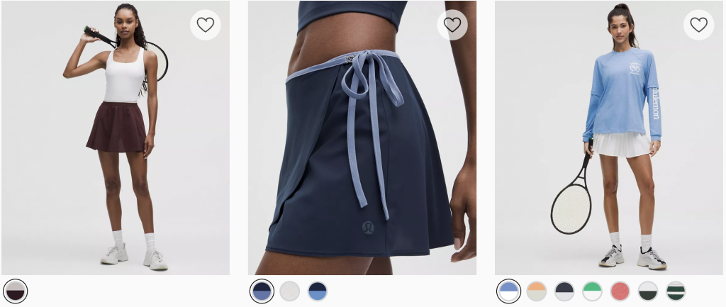 Chân váy Lululemon Pickleball chính hãng mua qua A2EShip.