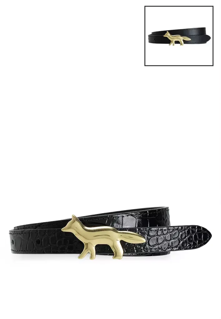 A2ESHIP – DỊCH VỤ MUA HỘ QUỐC TẾ Maison Kitsune Profile Fox Leather Belt